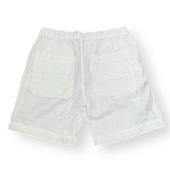 NWT Alex Mill The Non-Suit Pull On Short Size S Ecru Linen Blend Off White $125 - Picture 7 of 8